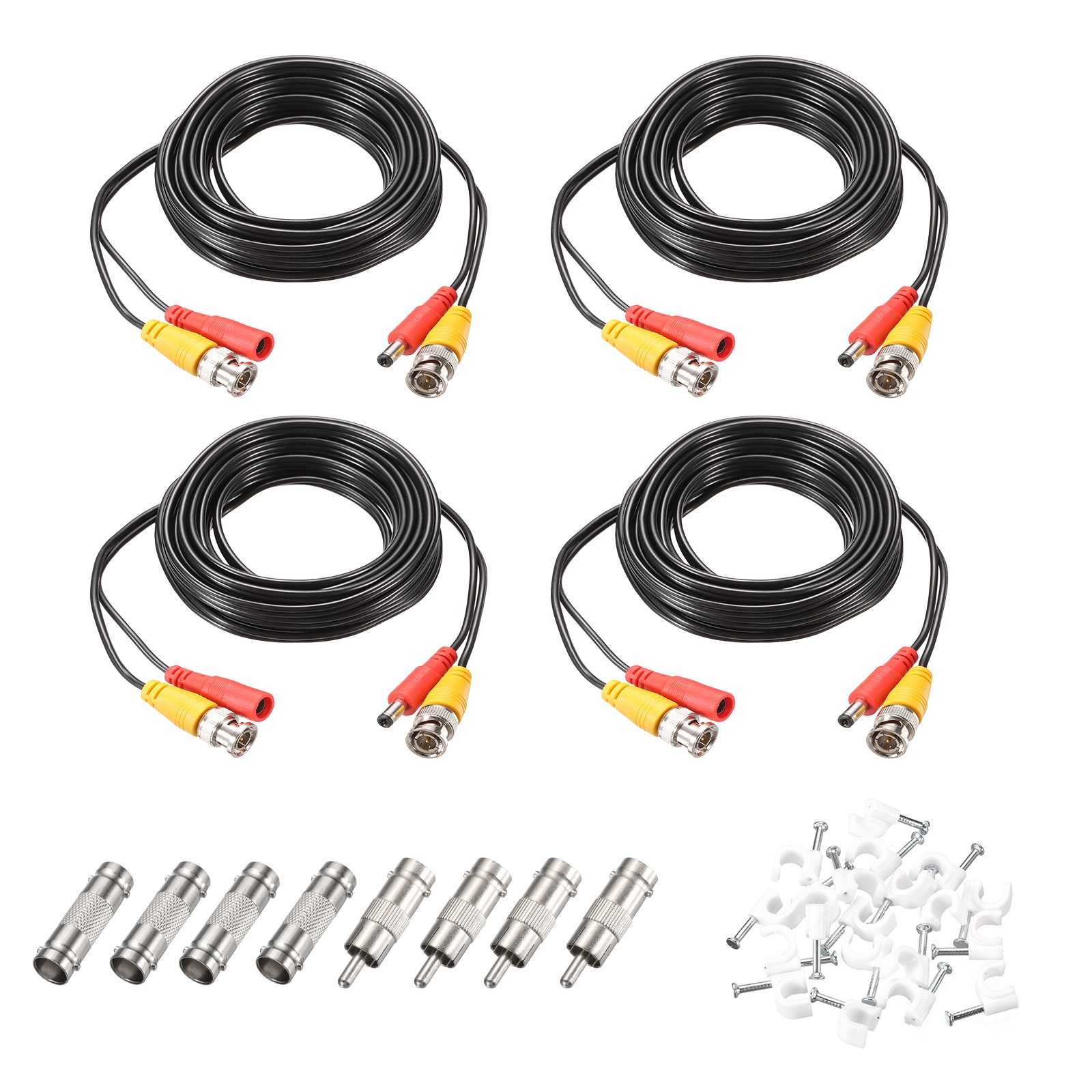 BNC Video Power Cable,3m/10ft All-in-One Security Camera Wir