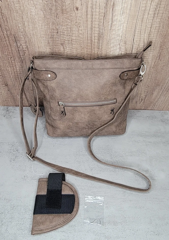 Browning Concealed Carry Purse CCW Gun Handbag Brown Catrina EUC! - Image 2 of 4