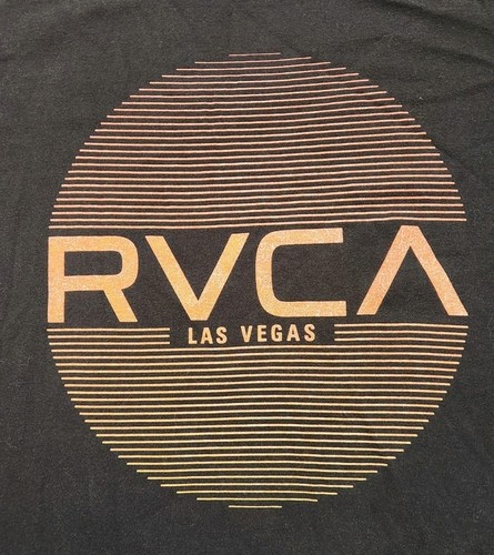 RVCA T-Shirt Herren Large schwarz Las Vegas Destination Surf Skate Künstler Streetwear - Bild 2 von 6