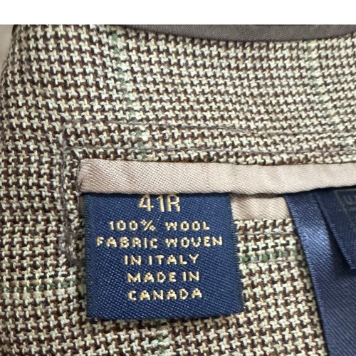 Brooks Brothers 1818 Blazer Sport Coat 41R Madison Slim Italian Wool Houndstooth - Picture 6 of 14