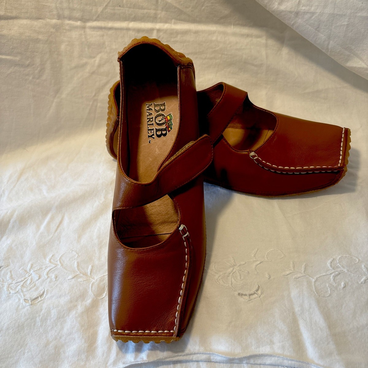 Bob Marley Footwear Mary Jane Tan WOMEN'S Shoes Sz 8.5 Great