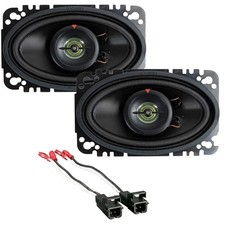 Kenwood 4x6" Rear Speakers For 2007-13 Silverado/Sierra 2-Door Single Cab ONLY