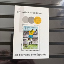 Pele Soccer Stamp 75 Cents 1969 Stamp 1000 Goals Commemoration