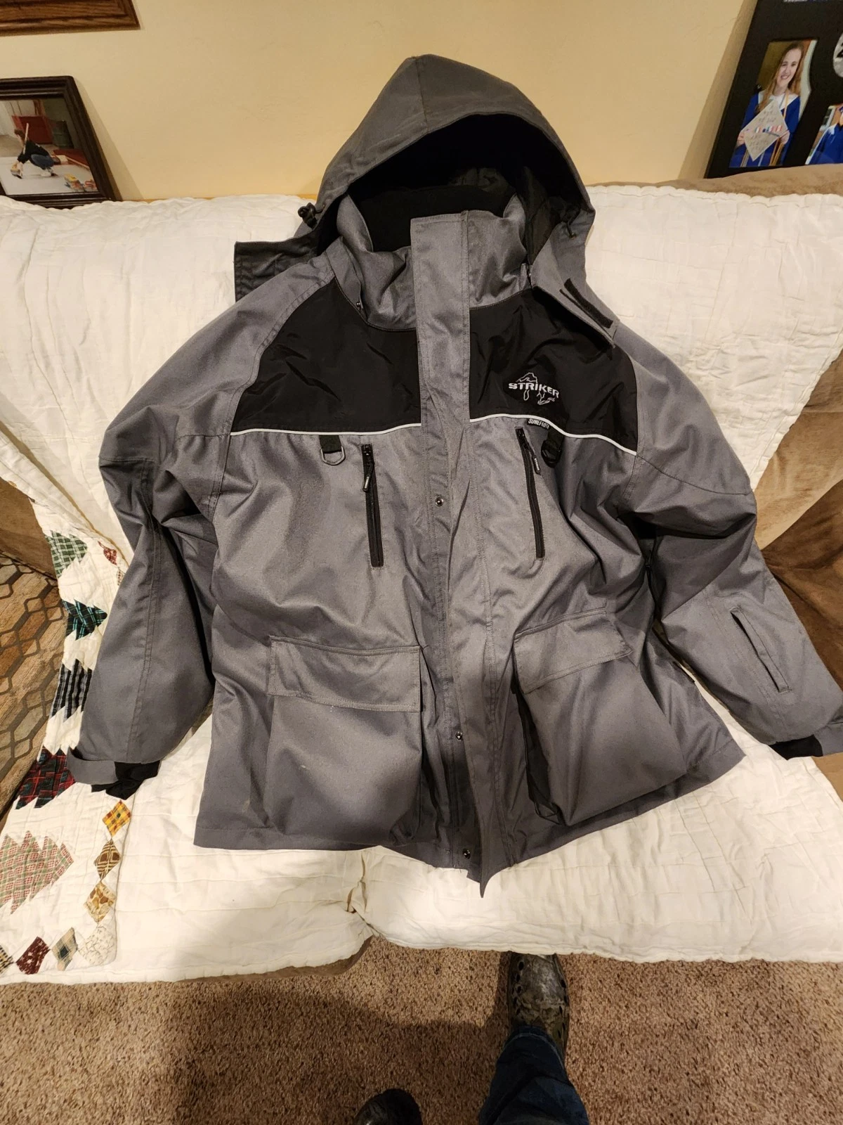 Striker Lake Effect Ice Fishing Coat Mens 3xl w/ surefloat