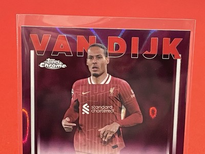 2024-25 Topps UEFA Virgil Van Dijk Autograph Magenta Lava 2024-25 Topps UEFA Virgil Van Dijk Autograph Magenta Lava
