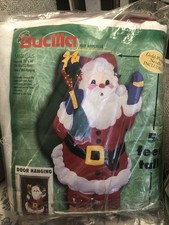 Bucilla Felt Applique SANTA CLAUS 5 ft. Wall Door Hanging Kit 84017 Unopened NOS