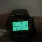 VTG 80s Timex Ironman Triathlon Watch Digital Black Orange Indiglo 8 Lap nw bat