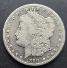 1890-CC Carson City Morgan 90% Silver $$ Very Fine Details - Cleaned..