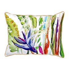 Betsy Drake Abstract Bird of Paradise Large Pillow 16x20