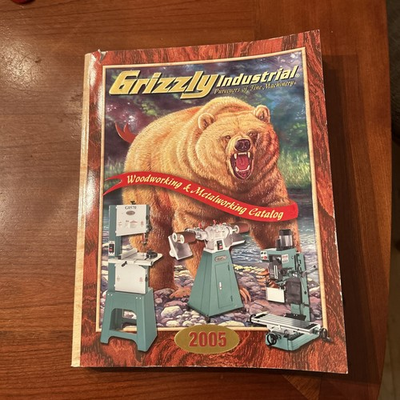 #ad 2005 Grizzly Industrial Metalworking Woodworking Metal Machinery Tools Catalog $7.00