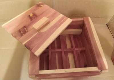 Handcraft Cedar Wooden Jewelry Box With Extra Keepsake 