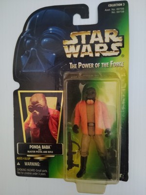Star Wars POTF Action Figure Ponda Baba Green Card w/Hologram 