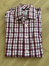 Crew clothing co. mens shirt S ( fits als M )- red - read desc pls