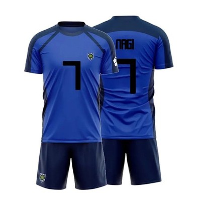 Blue Lock Cosplay Isagi Yoichi Fußball Kostüm T-Shirt Shorts Set Fußball
