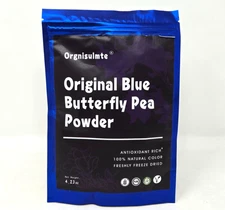 ORGNISULMTE Original Blue Butterfly Pea Powder, 4.23 oz