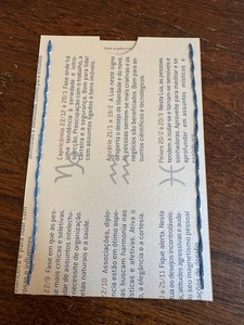Handstitched junk journal pocket 6 x 4.25" Zodiac Portuguese Upcycled Shimmer