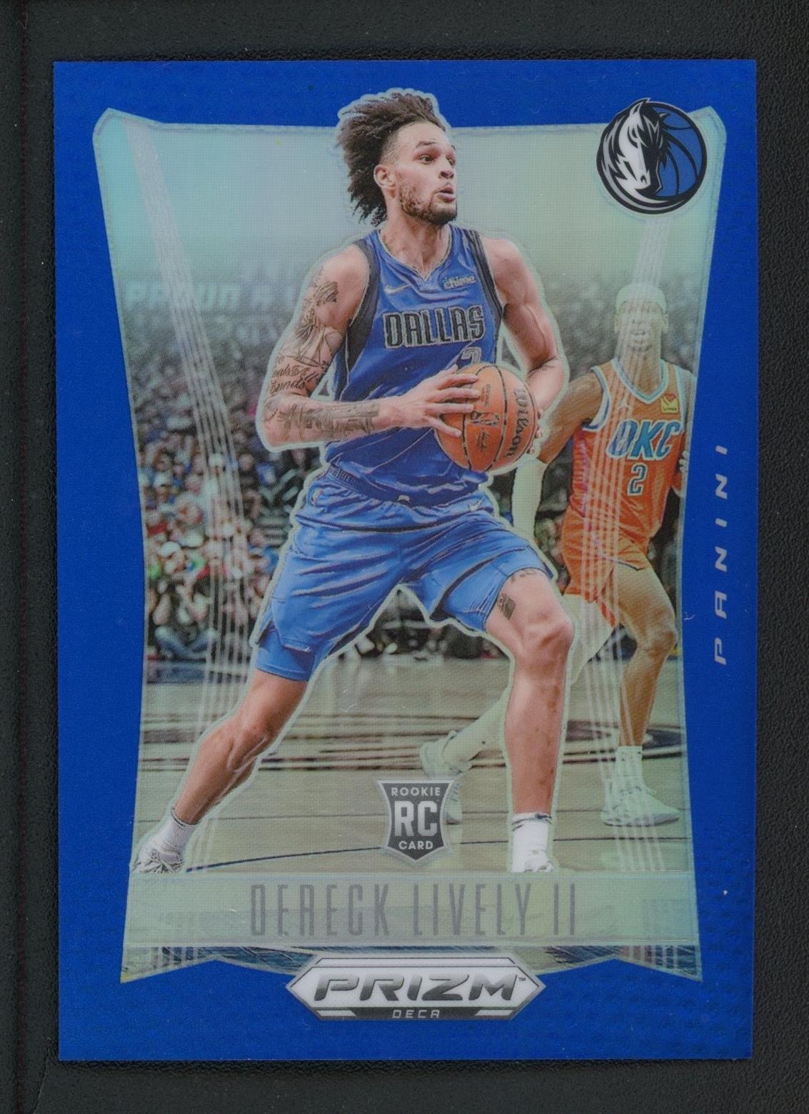 2023-24 DERECK LIVELY II 013/149 PANINI PRIZM DECA BLUE ROOKIE RC #96