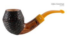 STEFANO SANTAMBROGIO Rustic | Hand Made in Italy | Pfeife Pipe 9mm Filter 591