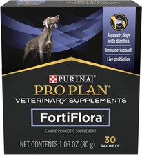 2 pack LOT - Purina Forti Flora for Dog Supplement 30 Sachet NEW IN BOX read 