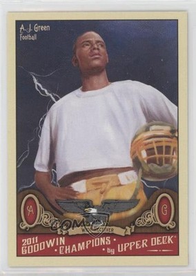 2011 Upper Deck Goodwin Champions AJ Green (Dark Storm Background) Rookie RC mn2