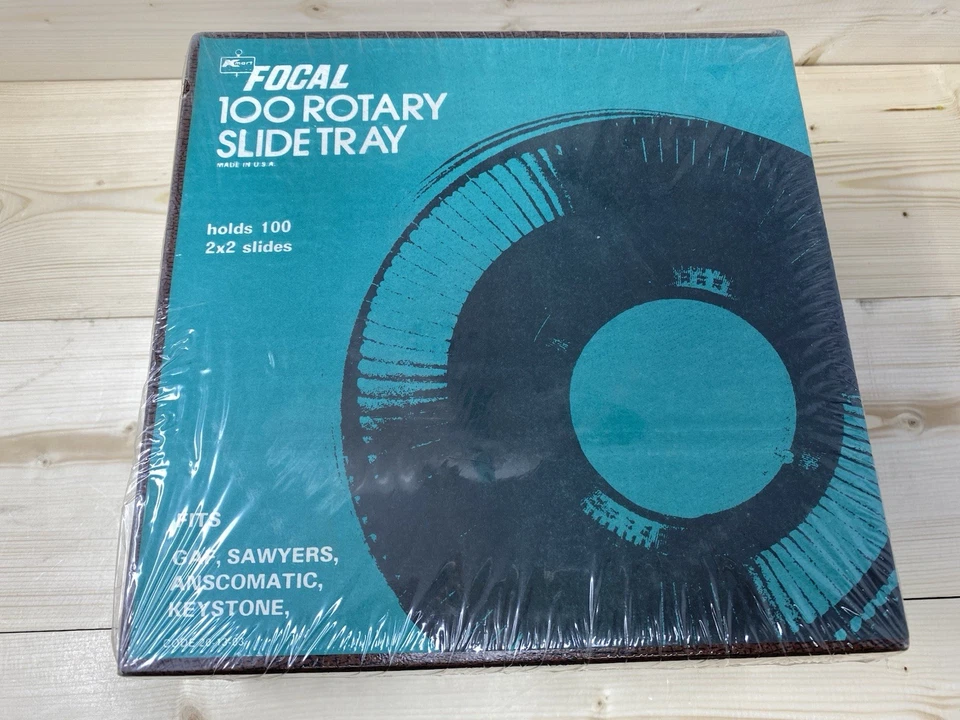 LOT 2 KMART FOCAL Black ROTARY SLIDE TRAYS Carousel Hold 100 2x2 Slides NIP NEW - Image 3 of 4