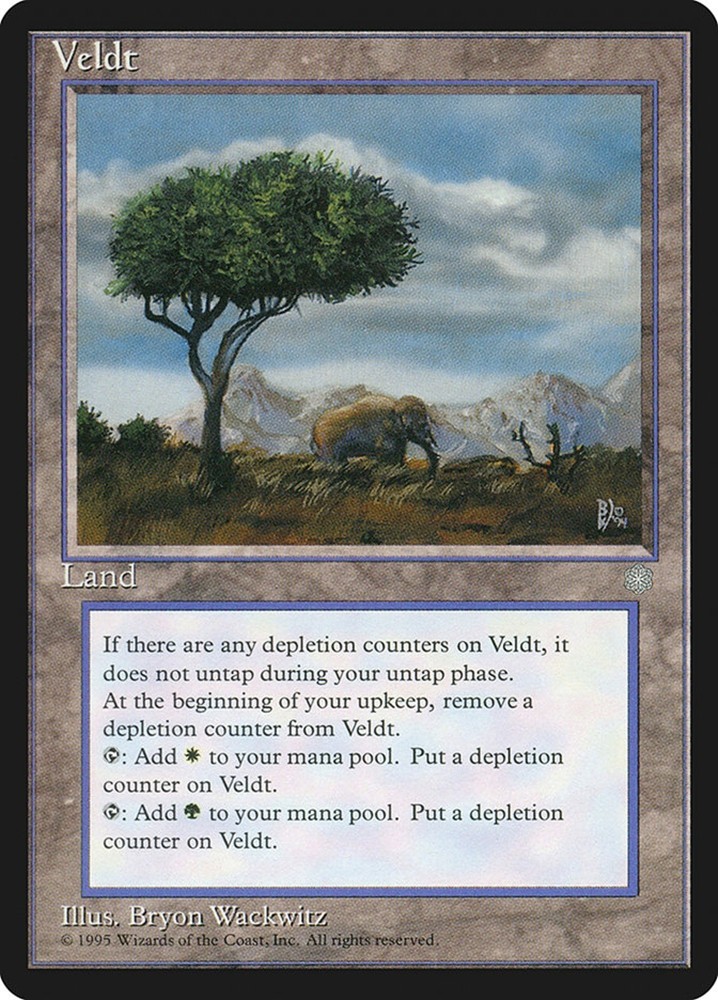 Veldt - MtG Ice Age - Rare NM 1995