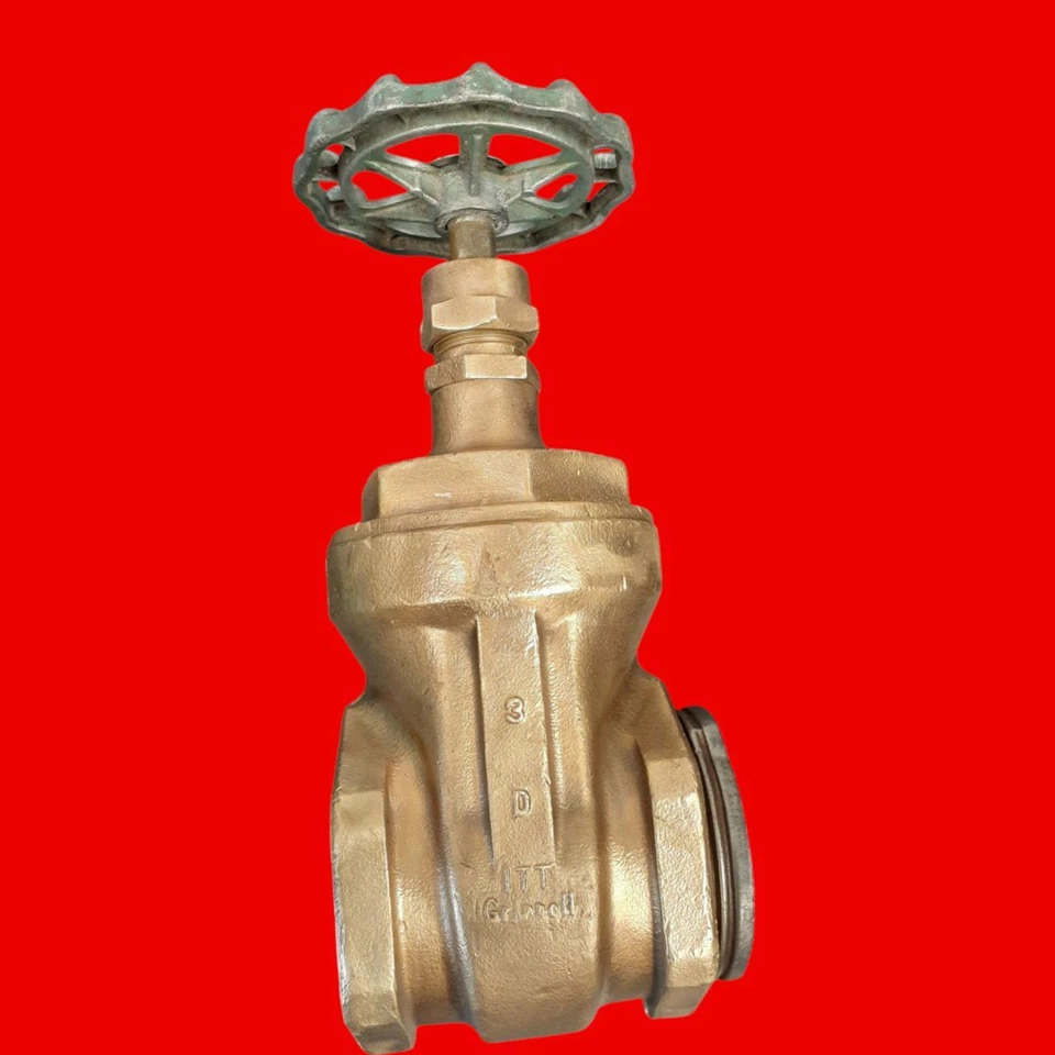 Grinnell 125 SWP Bronze Threaded Gate Valve, FIG 3000, 3" Npt  - Image 4 of 4
