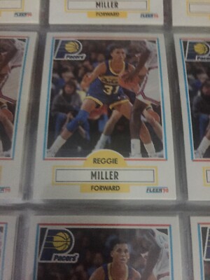 Reggie Miller 1990 Fleer Basketball # 78 Indiana Pacers