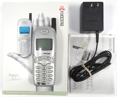 Kyocera 2325 - Silver and Black ( Verizon) Rare Cellular Phone