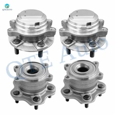 Set of 4 Front-Rear Wheel Hub Bearing Assembly For 2008-2013 Infiniti G37