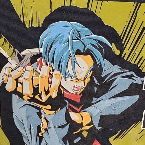 T-shirt Dragonball Z anime cartone animato taglia grande nera manica corta - Foto 6 di 8