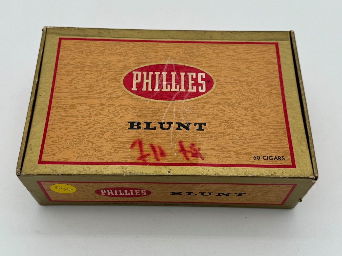 PHILLIES BLUNT 特大メタル 看板 vintage 1950s Phillies Blunt 8 Cent Vintage Cigar Box | eBay