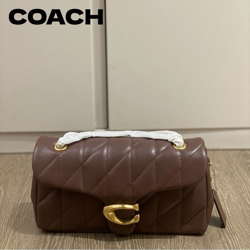 COACH Tabby Shoulder Bag 26 Quilted Dark stone CP150 Outlet NEW