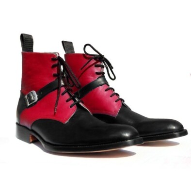 open lace back dress Dolce & Gabbana Leather Lace-Up Ankle Boots
