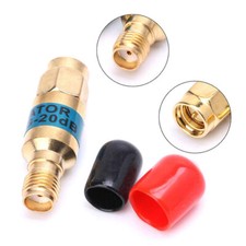 DC-6GHz 2W SMA Fixed Attenuator Brass Gold Attenuator 3db 6db 10db 15db20db 30db