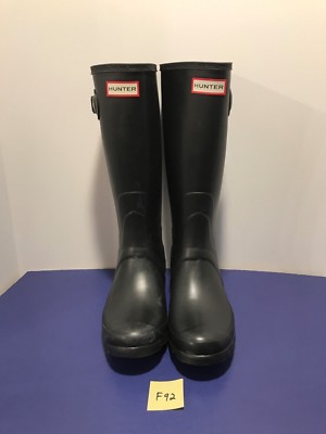 matte black rain boots