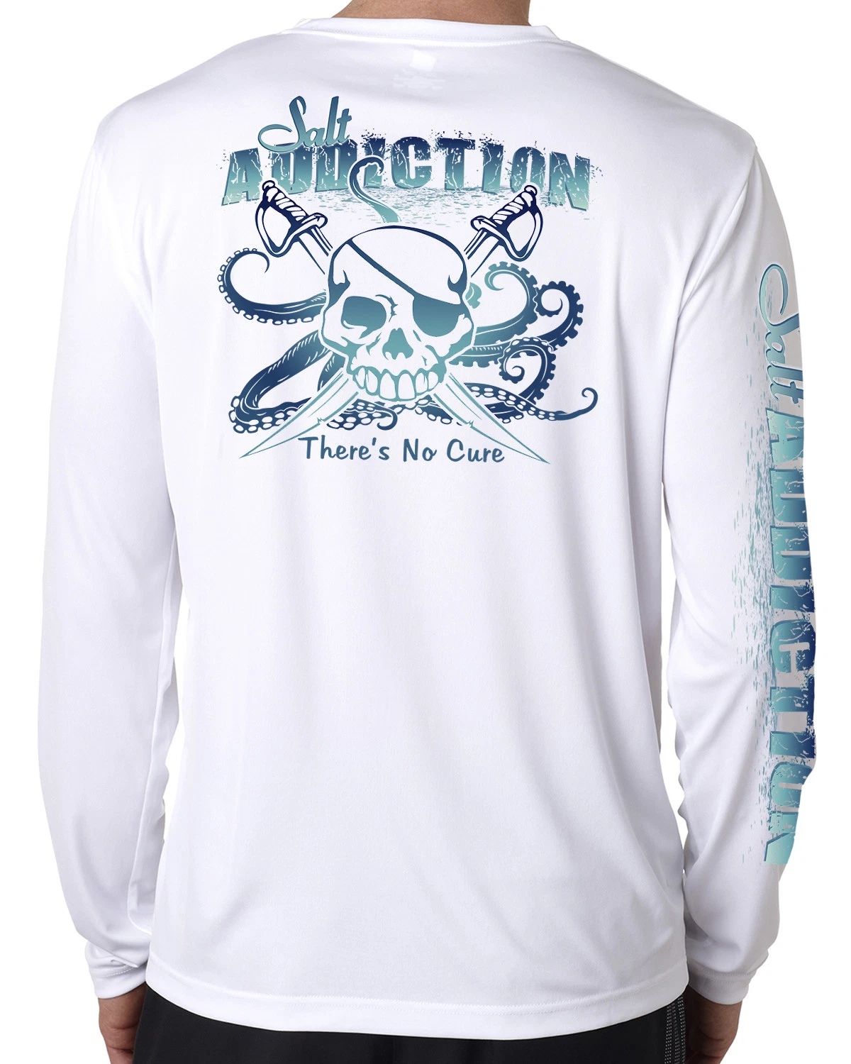 Salt Addiction t shirt Saltwater microfiber fishing long sleeve 50+ uv life