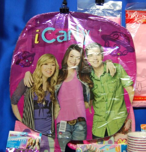 I Carly # 11 Plates Napkins Tablecover Confetti Stickers Invites Cup Notepads - Picture 6 of 6