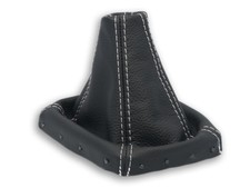 SCHALTMANSCHETTE FÜR OPEL ANTARA 2006-2010 SCHALTSACK LEDER NAHT WEISSE