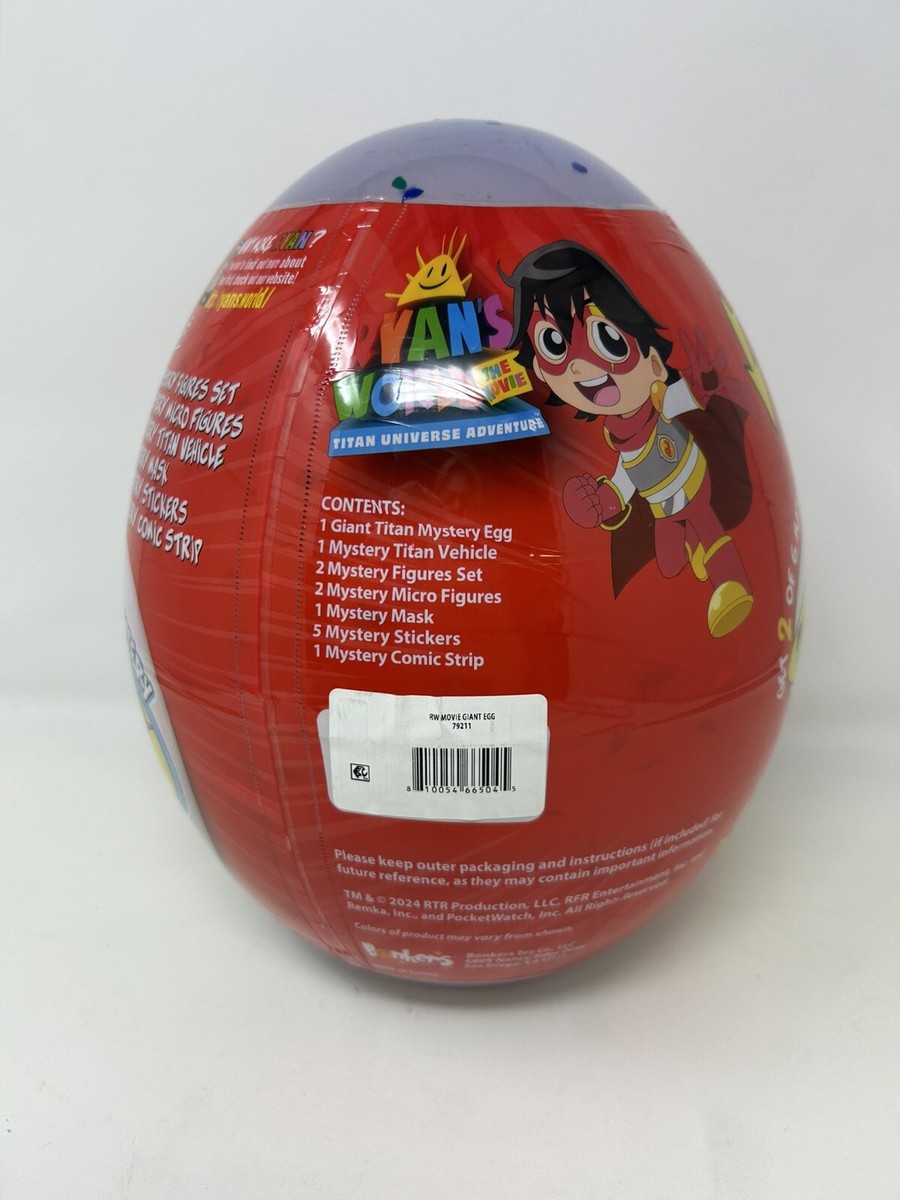 Ryan's World The Movie Titan Universe Adventure Giant Mystery Egg