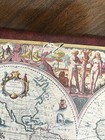 Vintage Mid Century Pair Old World Map Book Ends Leather — photo 5