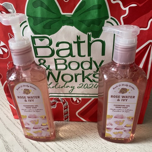ROSE WATER & IVY by Bath and Body Works Cleansing Gel Hand Soap NEW Lot