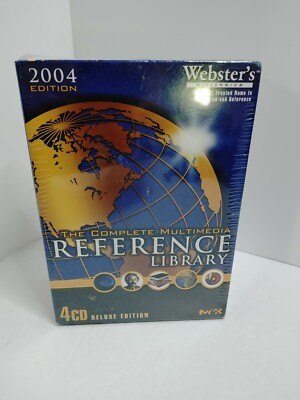 2004 4 CD Webster'sComplete Multimedia Reference Library
