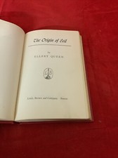 The Origin Of Evil Ellery Queen 1951 1st Edition Hardback Little Brown 
