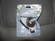 Ryan Rose Cutie Pat Pacifier and Teether Round Stage 1 Nipple Chocolate NEW