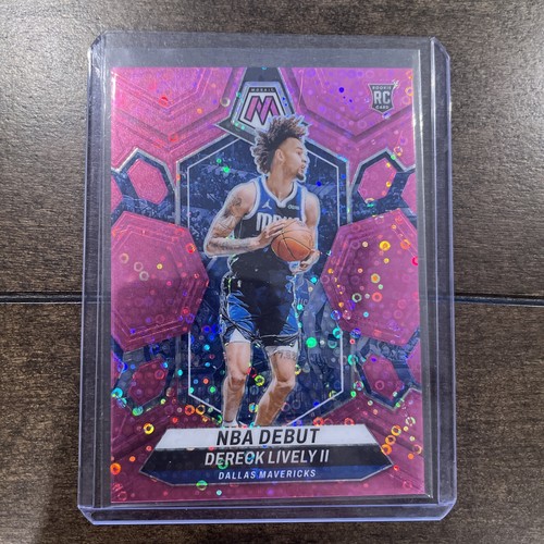 202324 Mosaic Dereck Lively II NBA Debut Pink Disco Prizm Rookie RC
