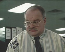 RICHARD RIEHLE SIGNED AUTHENTIC 'OFFICE SPACE' TOM 8x10 MOVIE PHOTO COA ACTOR 