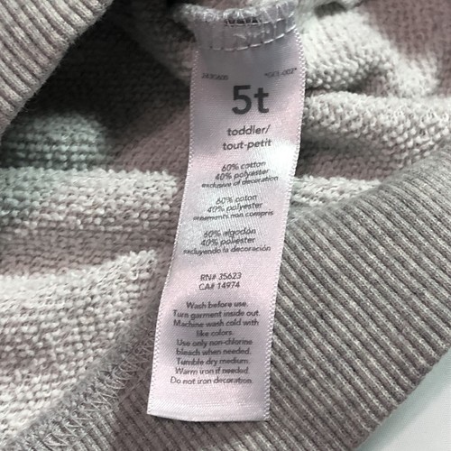 Carter's Hoodie Sweater Boys 5T Graphic Print "Seriously Handsome" Coastal Gray - Picture 3 of 12