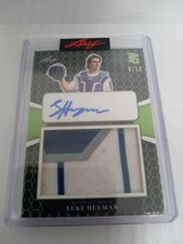 2021 LEAF PERFECT GAME LUKE HEYMAN PATCH AUTO GREEN 8/19