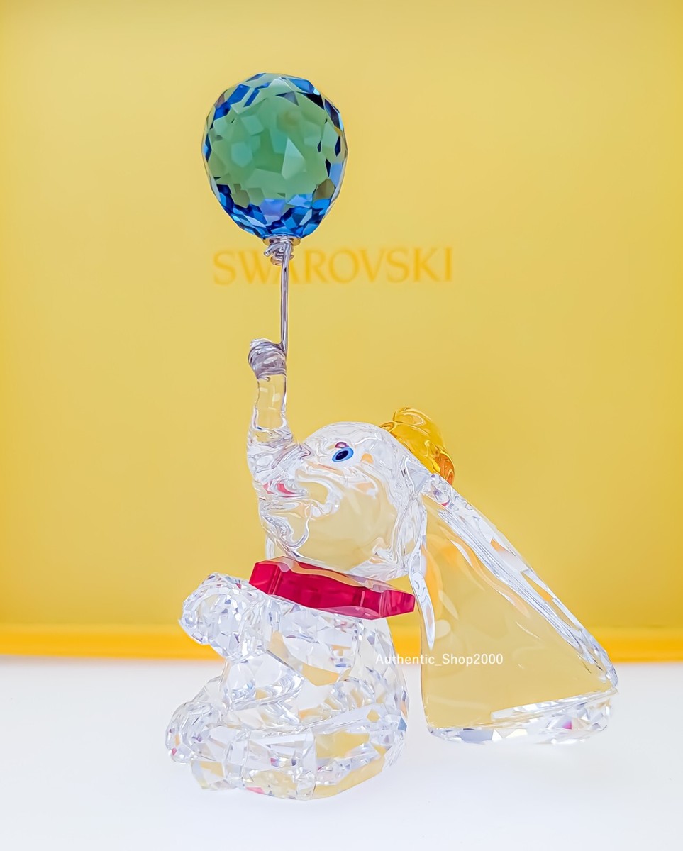 New in Box SWAROVSKI Crystal Disney Classics Dumbo w Balloon